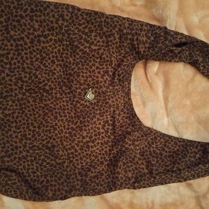 Gorgeous BOTTEGA VENETA brown leopard print bag for women